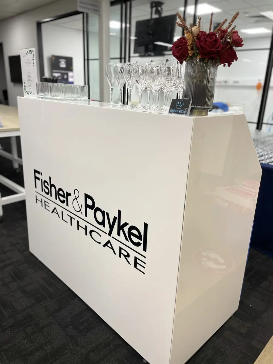 Fisher & Paykel Healthcare branded mobile bar