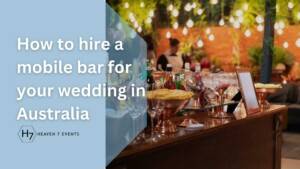 How to hire a mobile bar for your wedding